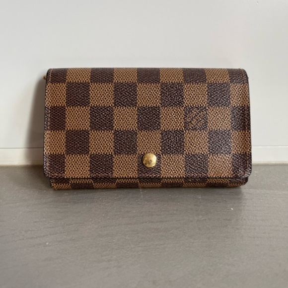 Louis Vuitton Damier Ebene Porte-Monnaie Tresor Wallet - Picture 1 of 9